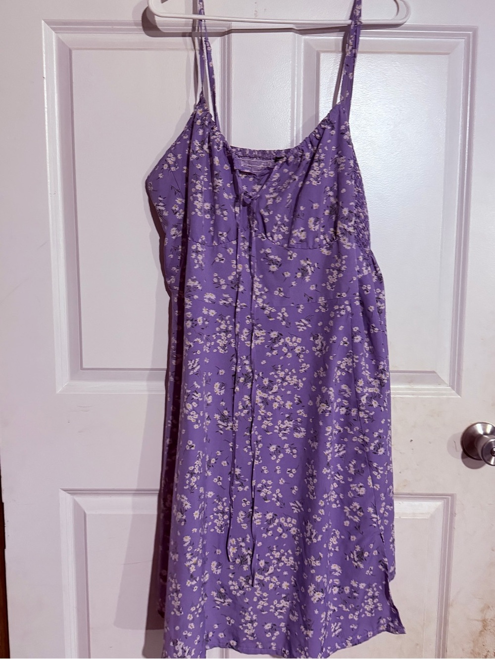 SHEIN Purple Floral Midi Dress